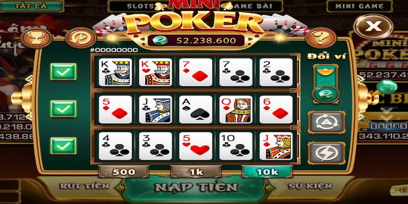 Cách chơi Mini Poker cho người mới