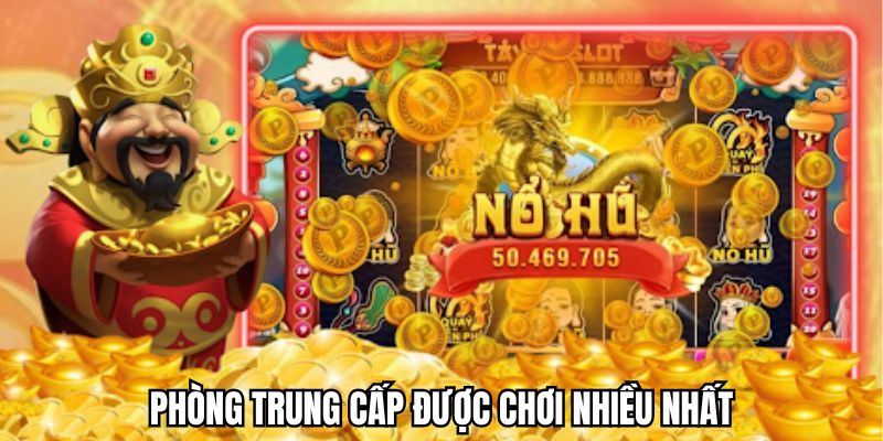 Phòng trung cấp được ưa chuộng nhất trong quay hũ thần tài TF88