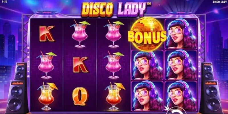 Biểu tượng cơ bản của tựa game Disco Lady tại PP Slot